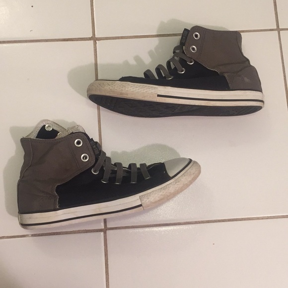 *BOGO 50%*Converse black/ olive green high top - Picture 2 of 4